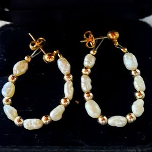 Pearl earrings
